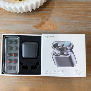 TOZO T6 Black Wireless Earbuds